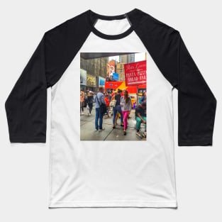 Times Square, Manhattan, New York City Baseball T-Shirt